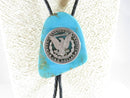 Laser Cut Morgan Dollar Mercury Dime Tips High Polish Turquoise Bolo Tie - Just Stuff I Sell