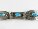 Beautiful Navajo Morenci Turquoise Watch Bracelet Sterling Silver 5 7/8" TL - Just Stuff I Sell