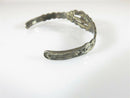 Fabulous Vintage Petite Navajo Cuff 4" Sterling Silver Turquoise Southwestern Cuff - Just Stuff I Sell