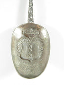 Antique Dutch Silver Decorative Spoon with Bird Finial Amsterdam Coat of Arms - Just Stuff I Sell