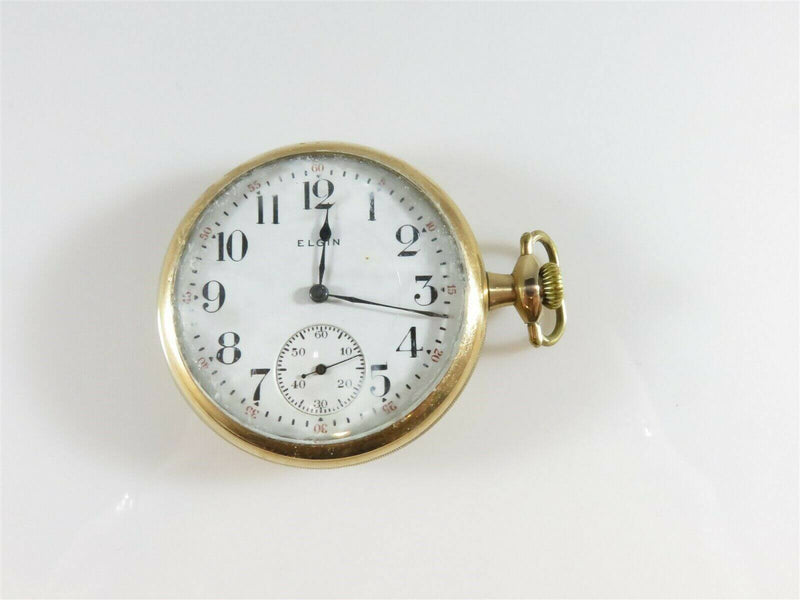 1914 Elgin Pocket Watch Grade 386 Model 109, 17 Jewel Size 16s 4 Repair - Just Stuff I Sell