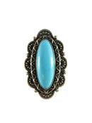 Carolyn Pollack Sterling Silver Native American Style Turquoise Finger Ring - Just Stuff I Sell