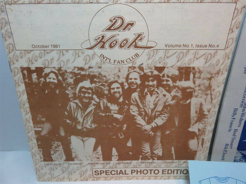 1981 Dr Hook International Fan Club Package With Issue 1 thru 4 - Just Stuff I Sell