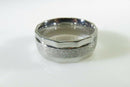Polished & Textured Men's Ring Band Pre-owned Size 8.75 product image for Just Stuff I Sell, clear front view, neutral background, original listing photo, optimized descriptive alt text, centered composition variant 5