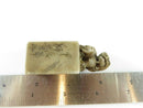 Old Chinese Foo Lion Dog Seal Stamp Carved Soapstone? 2 1/4" H - Just Stuff I Sell