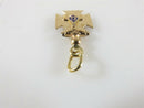 Antique Freemason Knights Templar Style Pendant Charm Fob Enameled - Just Stuff I Sell