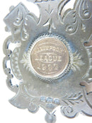 1902 South African NAAUWPOORT Sterling Silver Medal Boer War Period Henry Bourne - Just Stuff I Sell