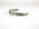 Fabulous Vintage Petite Navajo Cuff 4" Sterling Silver Turquoise Southwestern Cuff - Just Stuff I Sell