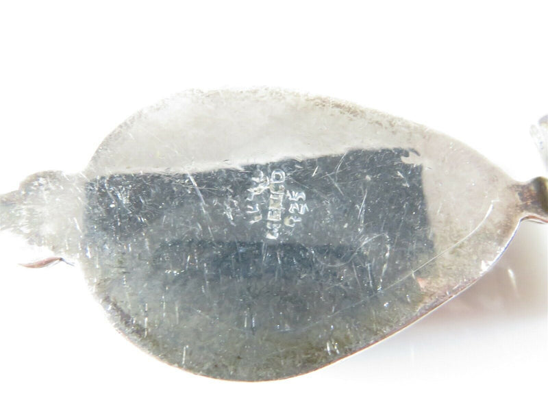 Sterling Silver Onyx Malachite Slide Pendant Southwestern Mexico 8.2mm ID Bale - Just Stuff I Sell