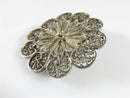 Lovely Early Sterling Silver Filigree Brooch Middle Eastern Origin S.92 - Just Stuff I Sell