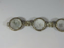 Antique Hand Carved Shell Grand Tour Souvenir Bracelet 800 Silver Sterling - Just Stuff I Sell