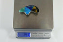 950 Silver Fetish Bear Brooch Onyx, Tigers Eye, Turquoise Taxco Alicia ODC - Just Stuff I Sell