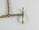 Antique K&S Gold Filled Pocket Watch Chain with Faux Tiger Claw FOB - Just Stuff I Sell