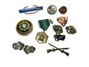 Military Medal Grouping MC102 Rifle Badge, Shoulder Badges, Medal of Merit, etc — Collectibles:Militaria:Current Militaria (2