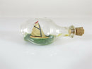 Vintage Miniature Ship in a Bottle Featuring a Single Mast Sailboat - Just Stuff I Sell