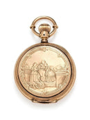 Victorian Era Lady of Lyons 14K Gold Pocket Watch Fancy Scenic Decorated Case - Just Stuff I Sell
