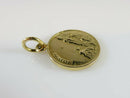 14K Yellow Gold Acapulco Coin Style Mayan Calendar Scenic Travel Charm/Pendant - Just Stuff I Sell