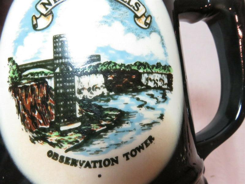Rare Circa 1960's Hand Painted Niagara Falls Observation Tower Beer Mug Stein - Just Stuff I Sell