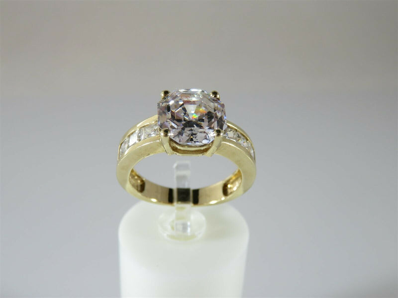 Michael Valitutti Solid 14K Gold Cubic Zirconia Statement Ring Size 7.5 - Just Stuff I Sell