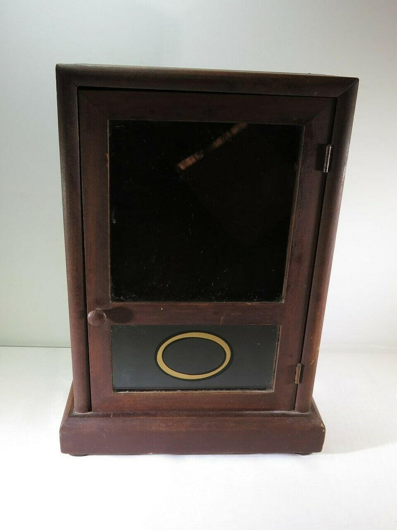 Antique Jewelers Display Cabinet Wood / Glass 13" x 8 1/4" x 4 1/4" - Just Stuff I Sell