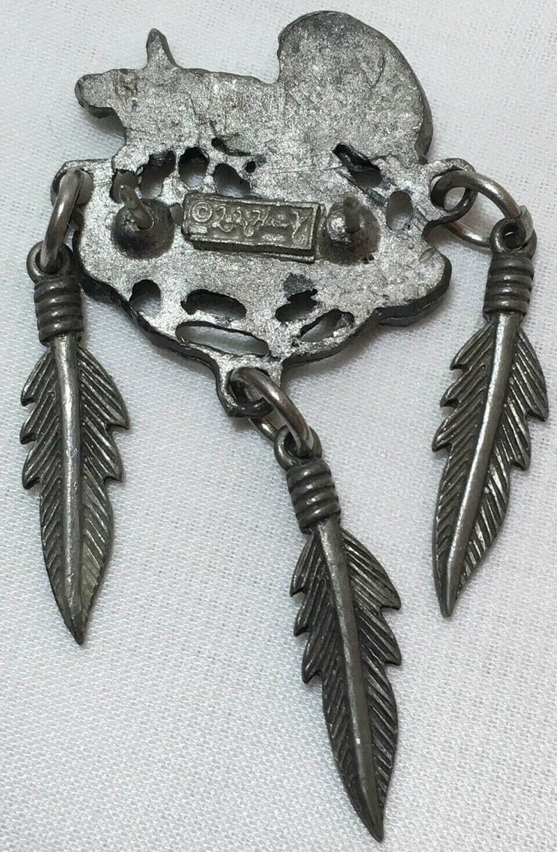 2002 Cherokee Motorcycle Riding Vest Pin Pewter Color Metal - Just Stuff I Sell
