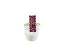 Vintage 14K Gold 21 Ruby Cluster Ring .42 TCW Size 6.25 Pinky Finger Ring — Jewelry & Watches:Fine Jewelry:Fine Rings:Gemston