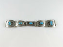 Beautiful Navajo Morenci Turquoise Watch Bracelet Sterling Silver 5 7/8" TL - Just Stuff I Sell