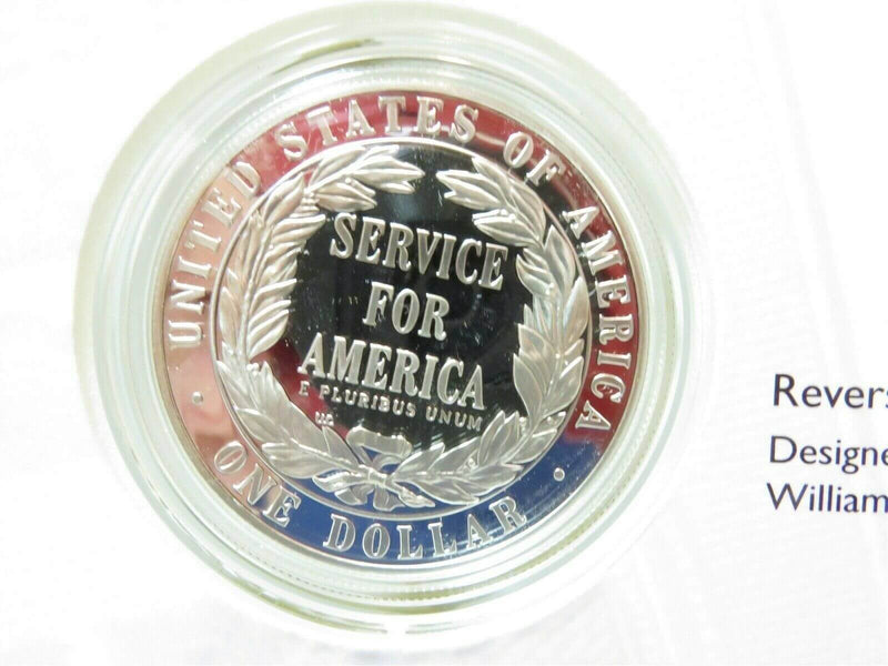 1996 National Community Service Commemorative Coin & Stamp Set Proof Rim Damage - Just Stuff I Sell