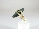 Vintique 10K Yellow Gold Bloodstone Navette Women's Ring Size 5.75 - Just Stuff I Sell