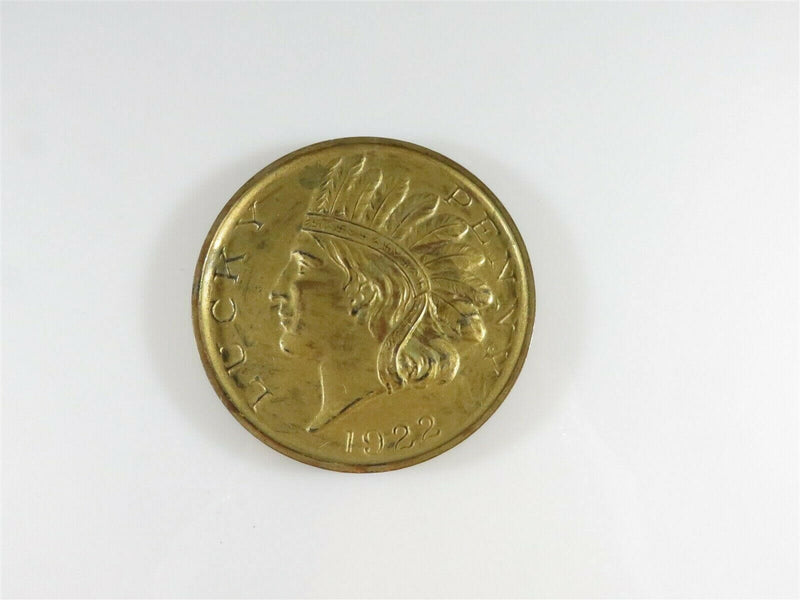 Lucky Penny 1922 Indian Head Souvenir of Washington DC The Capital Paperweight - Just Stuff I Sell