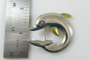 Taxco Dolphin Brooch Pendant Nautical Sterling Silver TM-24 Signed Eaton - Just Stuff I Sell
