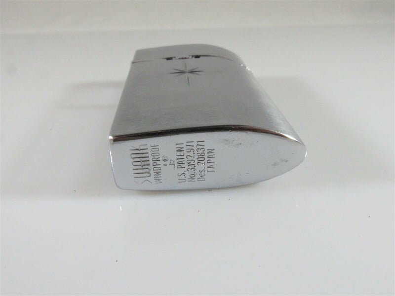 Vintage Swank Brushed Metal Windproof Flip Top Butane Lighter Japan - Just Stuff I Sell