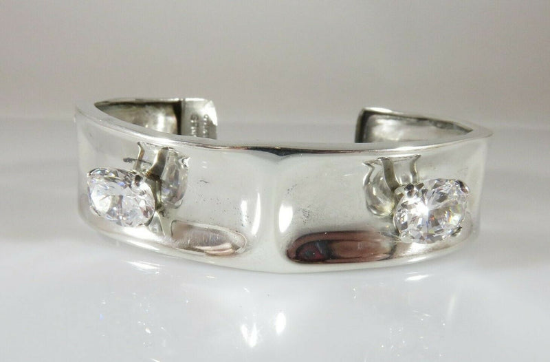 Mings TS-30 Two Trees Taxco Mexico Sterling Silver Cuff Bracelet - Just Stuff I Sell