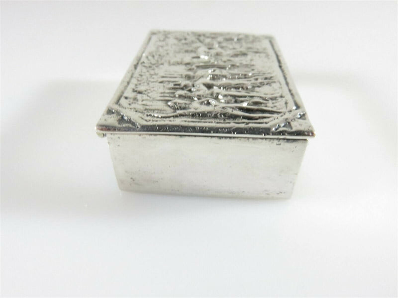 Handmade Sterling Silver Match Box, Pill Box, Trinket Box, Snuff Box 1 9/16" - Just Stuff I Sell