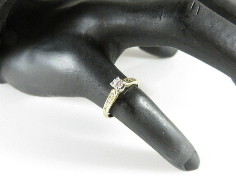 14K Diamond Engagement Ring .25 CTW Affordable Engagement Ring Size 7.25 - Just Stuff I Sell