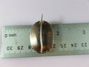 Mourning Brooch E.M.B. Dec. 10th 1855 Dark Brown Hair 10K Gold Pearl Accent - Just Stuff I Sell