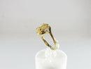 14K Yellow Gold Oval Yellow Citrine and Diamond Accented Ring Size 4.5 - Just Stuff I Sell