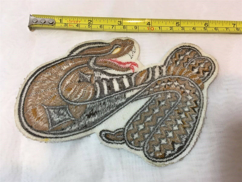 Large 5 1/2" H x 4" W Cobra Patch - Brown - Strike Position - Just Stuff I Sell