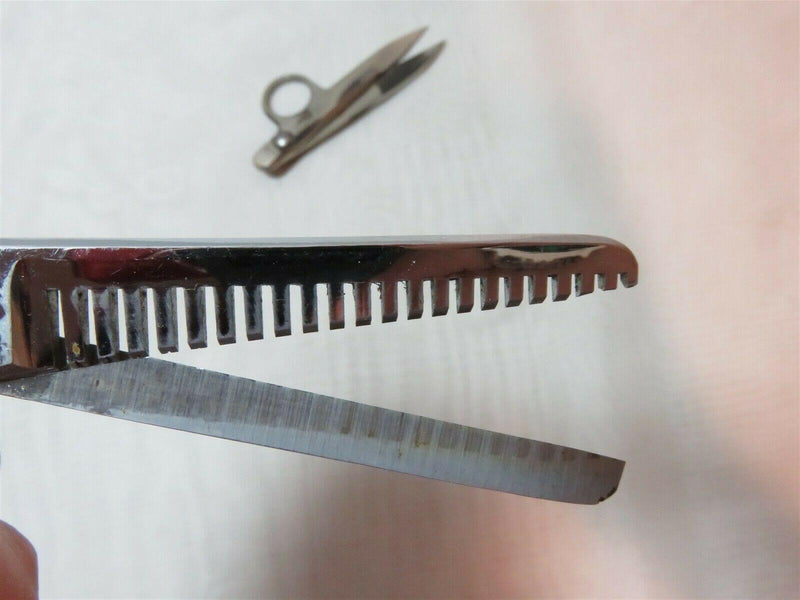 Gold Seal Ball Bearing 104 Snippers & Kayser Italy 722CH Barber Thinning Scissor - Just Stuff I Sell