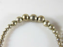 Matching Set of Graduated Sterling Silver Ball Bracelets 7 1/2" TL Unpolished - Just Stuff I Sell
