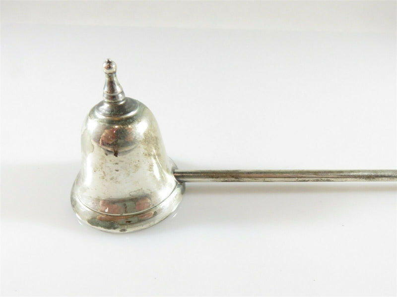 Vintique WEB Sterling Silver Candle Snuffer 10" TL Nice Wood Grip - Just Stuff I Sell