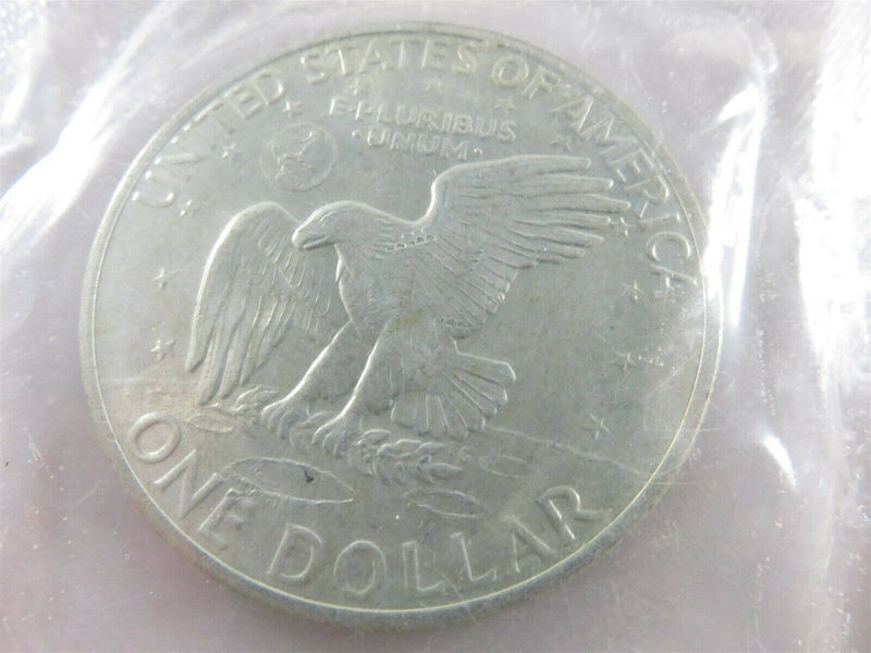 1971 S Eisenhower Silver Dollar with Envelop Ungraded Blemished Reverse - Just Stuff I Sell