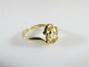 14K Yellow Gold Oval Yellow Citrine and Diamond Accented Ring Size 4.5 - Just Stuff I Sell