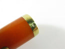 French 18K Gold Amber Colored Cigar Holder Cheroot Holder Cigar Tip - Just Stuff I Sell