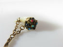 Antique K&S Gold Filled Pocket Watch Chain with Faux Tiger Claw FOB - Just Stuff I Sell