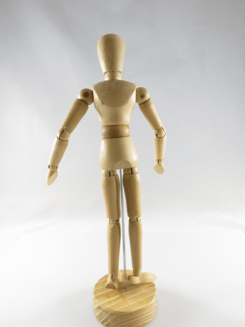 Articulated Artist Manikin Mannequin Model Wood 8 1/2" TH Spring Jointed