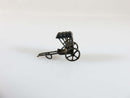 Antique 900 Silver Charm China Export Rikshaw Taxi Charm, Rickshaw Cab