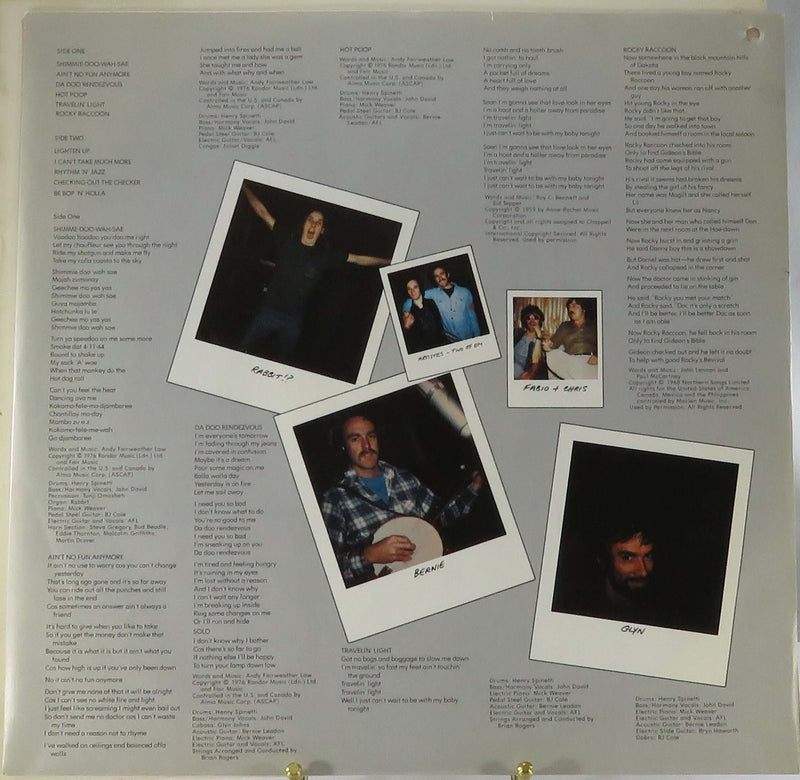 Andy Fairweather Low Be Bop 'N' Holla 1976 A&M Records Promo SP-4602 Vinyl Album
