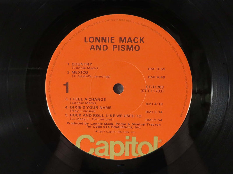 Lonnie Mack and Pismo 1977 Capitol Records Jacksonville Press ST-11703 Vinyl Album