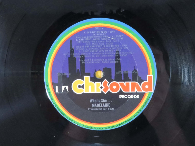 Madelaine Who is She... 1978 Chi Sound Records CH-LA863-H Terre Haute Pressing Vinyl Album